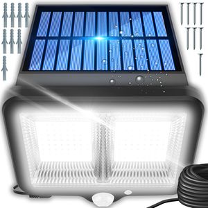Solarlampe für Außen mit Bewegungsmelder 98 LED Garten Solarleuchten Superhelle Wandleuchte Aussenleuchte Sensor Gartenleuchten Lampe Outdoor Retoo