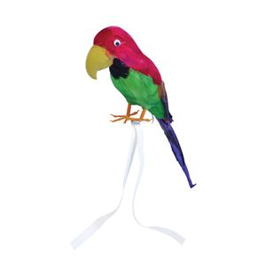 Bristol Novelty Deko-Papagei mit Federn BN1557 (38 cm) (Bunt)