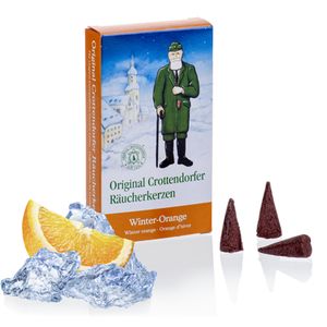 Crottendorfer Räucherkerzen Weihnachtsdüfte 24 Stück, Duft:Winterorange