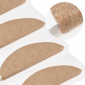 vidaXL Samolepiace podložky na kroky 10 ks. Béžové 56x17x3 cm vidaXL Samolepiace podložky na kroky 10 ks. Béžové 56x17x3 cm