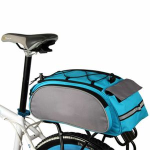 Gepäckträgertasche wasserdichte Fahrradtasche Hinterradtasche Gepäckträger Tasche mit Regenhülle,Blau