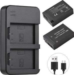 Sada batérií LP-E17 - 2x 1040mAh batérie, 2-slotová nabíjačka a USB kábel pre modely Canon EOS