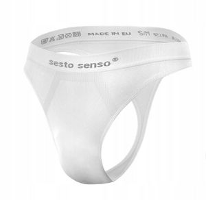 Sesto Senso - CL13 - Herren STRING Slip Unterwäsche Tanga - Weiß - L/XL