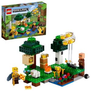 LEGO 21165 Minecraft Die Bienenfarm, Bauset mit Bienenzüchterin und Schaffigur, Spielzeuge für Jungen und Mädchen ab 8 Jahren