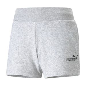 PUMA Damen Shorts - ESS Sweat Shorts, Knitted Shorts, Trainingshose, kurz Grau S