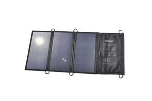 TRONIC® Faltbares Solarladegerät »TSLF 21 A1«, bis zu 2 Geräte, 3 Solarpanele