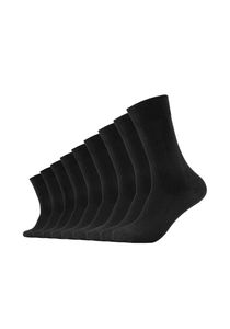 Camano Socken Comfort Baumwolle im praktischen 9er Pack schwarz 43-46