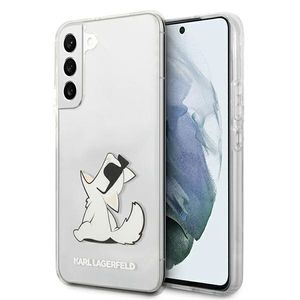 Karl Lagerfeld KLHCS22MCFNRC Choupette Eat pouzdro pro Samsung Galaxy S22+ S906, průhledné