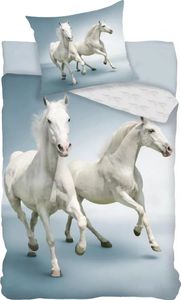Poszwa na kołdrę Animal Pictures Weißte Paarden 140 x 200 cm - 70 x 90 cm - bawełna