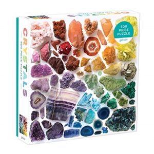 GALISON Čtvercové puzzle Duhové krystaly 500 dílků