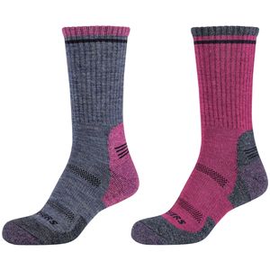 Skechers 2PPK Women Trail Wool Socks SK41105-5700, skarpety, damskie, różowy