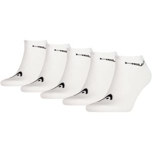HEAD Uni Sneaker Socken, 5er Pack - Kurzsocken, einfarbig Weiß 39-42