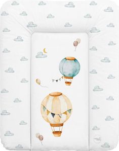 Ceba Baby® weiche Wickelauflage 50x70 cm - Baby Wickelunterlage - Wickeltischauflage für Junge und Mädchen - Wasserdicht, abwaschbar - Luftballons