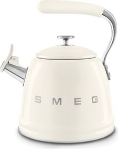 Smeg WKF01CR Wasserkocher 2,3 l Cremefarben, Edelstahl