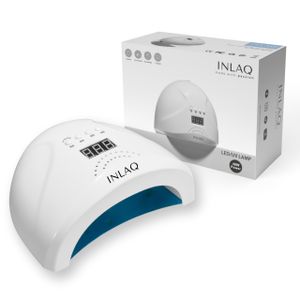 INLAQ Dual UV LED 48W Nagellampe für Gelnägel mit 10, 30, 60, 99s Timer-Einstellungen - Nageltrockner mit LCD-Display und Bewegungssensor - Weiße