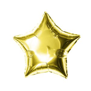 Oblique Unique Folien Luftballon Stern Form Geburtstag Silvester Party JGA Hochzeit - gold