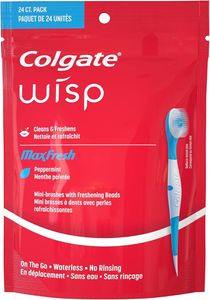 Colgate Wisp Mini-Bürste, tragbar, Weiß, Coolmint, 24 Stück Colgate Wisp Mini-Bürste, tragbar, Weiß, Coolmint, 24 Stück