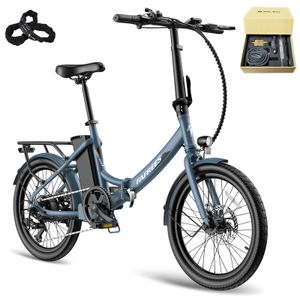 F20 Light 20 zoll E-bike 250W Citybike 36V/14.5Ah LCD Faltbares und Kompaktes Ebike-Blau