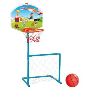 Pilsan 03392 Detský basketbalový kôš a futbalový set, od 3 rokov, do interiéru aj exteriéru, modrý