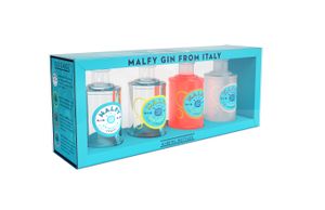 Malfy Gin Miniaturen Set - 4x50ml a 41Vol% / 1x Malfy Gin con Limone 50ml / 1x Malfy Gin Originale 50ml / 1x Malfy Gin con Arancia 50ml / 1x Malfy Gin Rosa 50ml - Gin Tasting Set - [Enthält Sulfite]