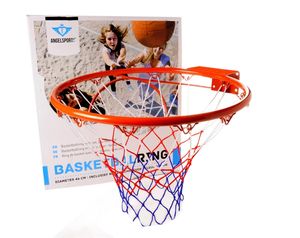 Angel Hearts Metall Basketballkorb Basketballring inkl. Netz im USA Design 45cm