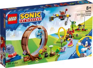 LEGO 76994 Sonic the Hedgehog Sonics Looping-Challenge in der Green Hill Zone, Baubares Spielzeug für Kinder, Jungen und Mädchen mit 9 Charakteren, darunter Dr. Eggman und Amy