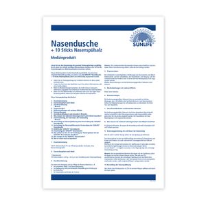 SUNLIFE® Nasendusche + 10  Nasenspülsalz