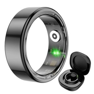 HAMTOD Smart Ring Herren Damen Smartringe Größe 11, 20.6mm Schwarz, mit Sportmodi, Schlafmonitor, Herzfrequenz, SpO2 Fitness Tracker für Android iOS