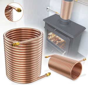 Kapilárna rúrka LZQ z 10 m medenej rúrky 12x1 mm, vnútorný priemer cca 15,5 cm a mosadzných prípojok 1/2", 18 závitov, pre komínové rúrky a ohrev bazéna