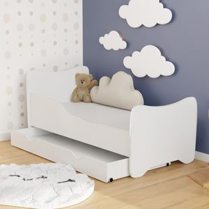 Jugendbett Kinderbett 80x160 Schublade Matratze Rausfallschutz Lattenrost