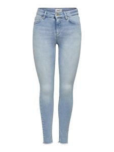 ONLY Damen Skinny Fit Jeans Stone Wash Denim Stretch Hose Mid Waist ONLBLUSH - L / 32L