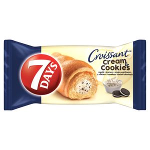 7 dní Cream & Cookies Vanilkový máslový croissant s mlékem a sušenkami 60 G