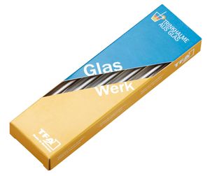 TFA Dostmann GlasWerk Long Glas Trinkhalme, 14.2017.10, 10 Stück, 23 cm, Spülmaschinengeeignet, für Longdrinks/Smoothies, L52 x B21 x H233 mm