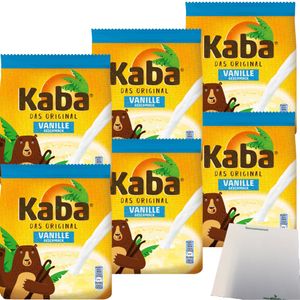 Kaba Das Original Vanille Getränkepulver 6er Pack (6x400g Beutel) + usy Block