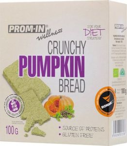 Prom-In Gluten-free pumpkin bread 100 g Kürbis / Weiteres Fit Food / Glutenfreies Bio-Brot, reich an komplexen Kohlenhydraten und pflanzlichen Proteinen