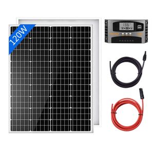 Gliese 120W Solarpanel Kit Solaranlage Inselanlage Solar Set für Garten Haus Wohnmobil