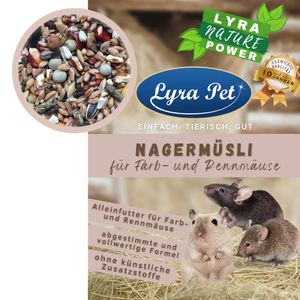 10 kg Lyra Pet® Nagermüsli für Farb- und Rennmäuse