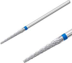 Hartmetallfräser Fräseraufsatz Bohrer Kegel Normal Schleifer Maniküre (blauer Ring)