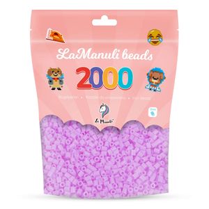 La Manuli 2000 Midi Bügelperlen Rosa Ø 5 mm Perlen Steckperlen Beads