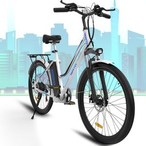 E-Bike Elektrofahrrad Alu, Elektrofahrräder mit 7-Gang Shimano Nabenschaltung, Pedelec Citybike leicht mit Stoßdämpfer,10Ah, 36V Lithium-Ionen-Akku, Reifengröße: 26 Zoll , elektrisches fahrrad