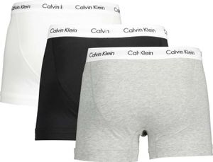 Calvin Klein CK Boxershorts U2662G-998 3er Pack Schwarz Grau Weiß, Groesse:L