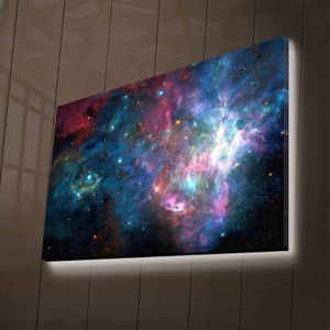 Wallity, NASA- LED4345, Bunt, Leinwandbilder, 45 x 70 cm, 100% Wildleder -Leinwand