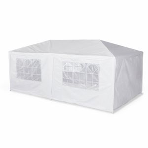Partyzelt 3x6m, 18m² - Aginum - Weiß - geeignet als Pavillon, Pergola, Festzelt oder Laube