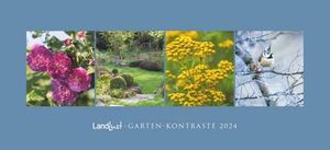 Landlust Panorama: Garten-Kontraste 2024 Wand-Kalender - Panorama-Kalender - Fotografie - Gartenkalender 110x50