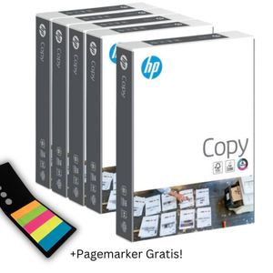 HP Kopierpapier Druckerpapier CHP910 A4 Papier Laser 80g weiß 2500 Blatt + Pagemarker