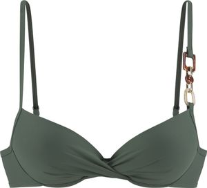 LASCANA Bügel-Bikini-Top oliv Größe 42 C