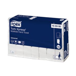 Tork Xpress® 150300 Multifold-Handtücher Universal H2 2-lagig 34cm | Karton (21 Packungen)