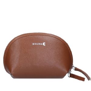 Melina C Echtleder Tasche Umhängetasche Schulter Verstellbare Träger Italian Made Saffiano, Farbe: camel