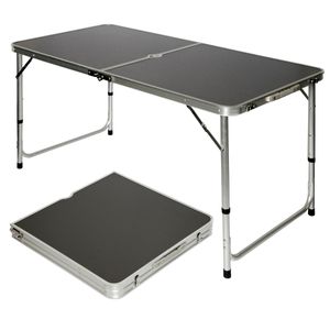 Kempingový stôl cca 120x60cm Skladací stôl Kufrový stôl Skladací stôl Stolička Hliníkový stôl