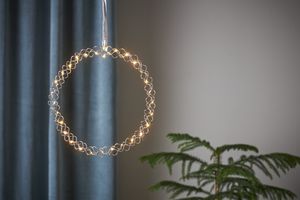 Star Trading LED-Kranz "Hoop", beleuchtet, Chrom